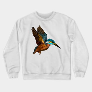 Geometric Halcyon Kingfisher (Variant 2) Crewneck Sweatshirt